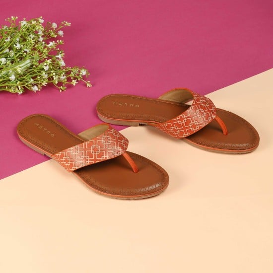 Women Rose-wood Casual Slippers