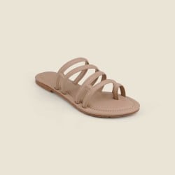 Women Beige Casual Slippers