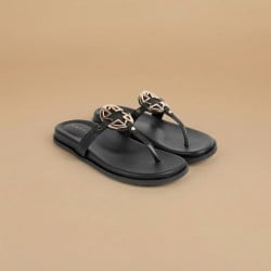 Women Black Casual Slippers