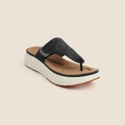 Women Black Casual Slippers