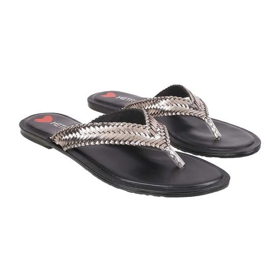 Women Grey Casual Slippers