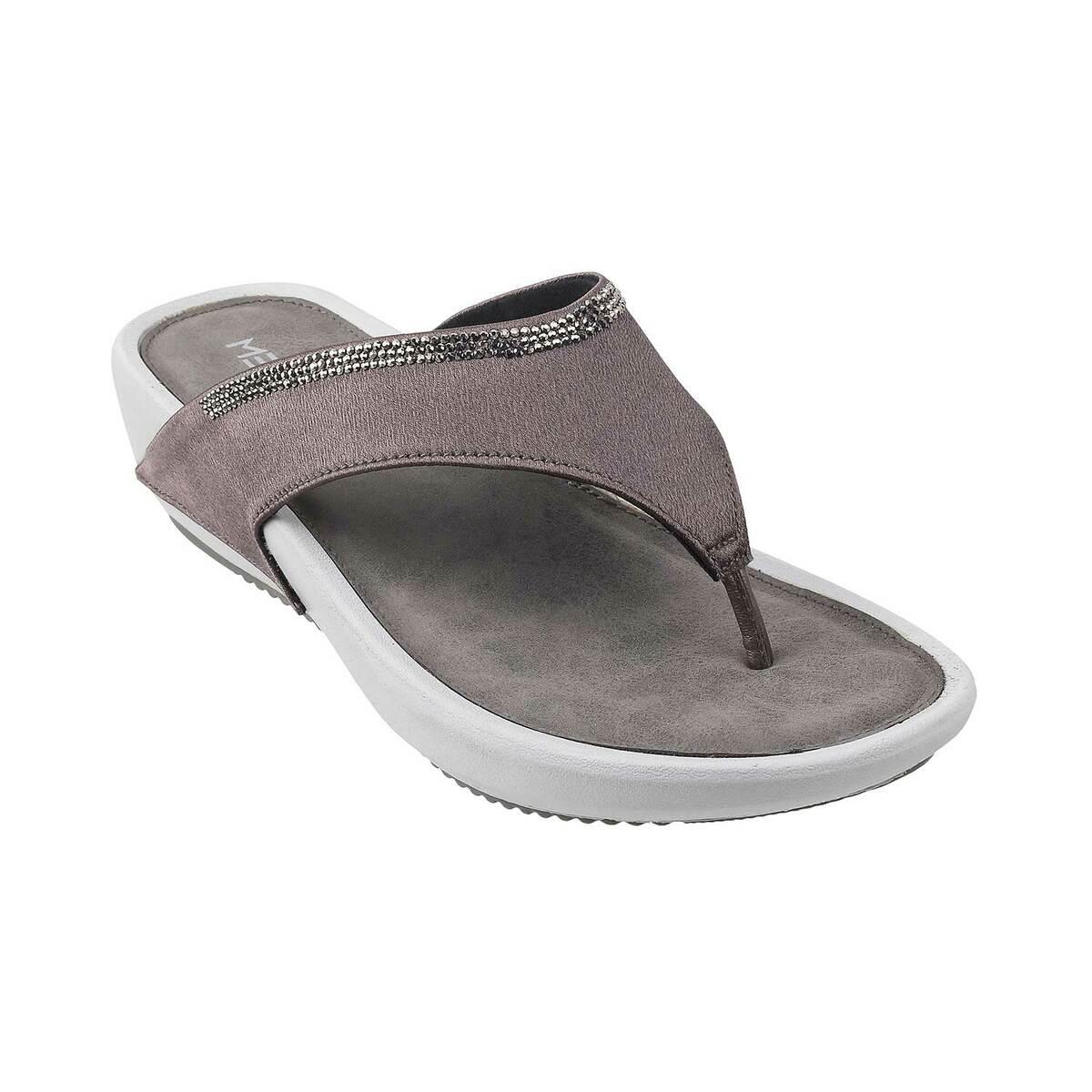 Buy Metro Women Grey Casual Slippers Online | SKU: 32-1556-29-36 ...