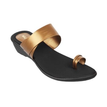 Walkway Women Antic-gold Casual Slip Ons(SKU: 32-1620-28-36)
