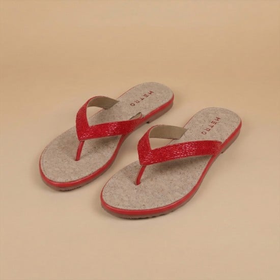 Women Orange Casual Slippers