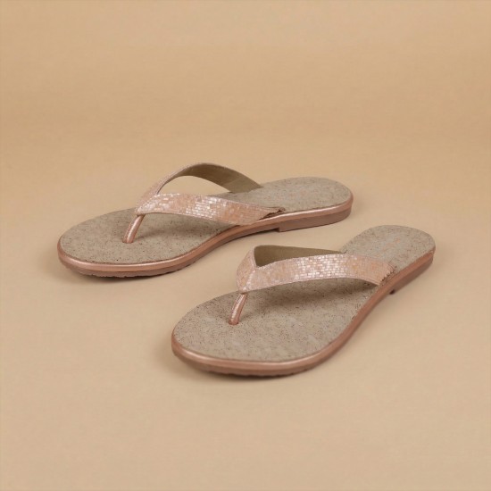 Women Peach Casual Slippers