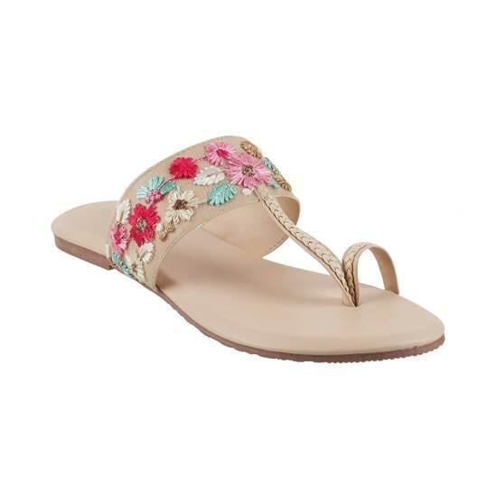 Women Beige Casual Slippers