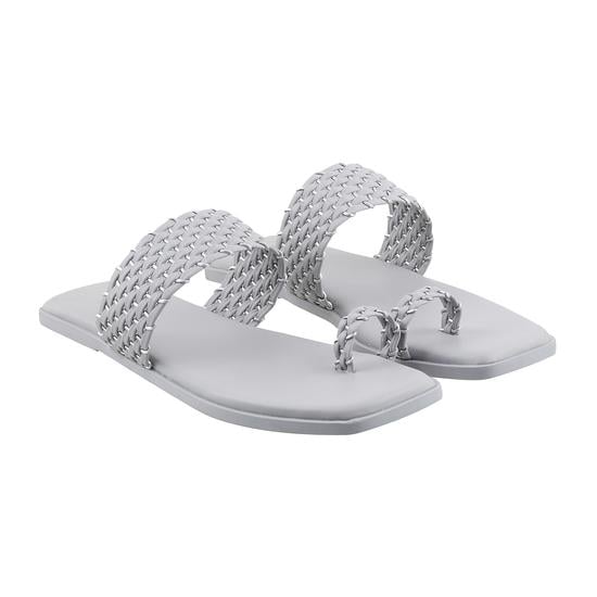 Women Grey Casual Slippers