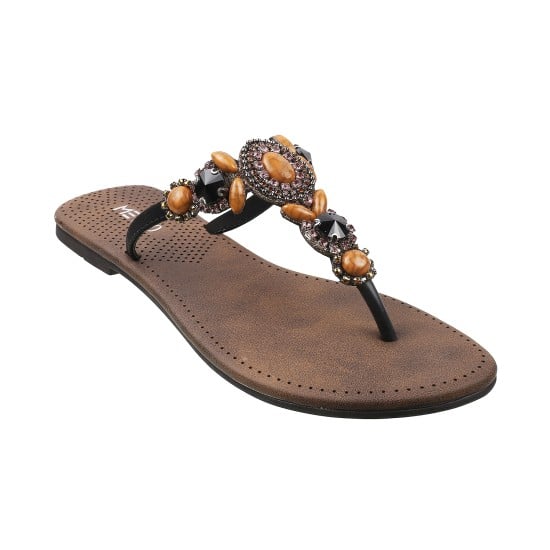 Women Black Casual Slippers