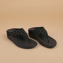 Women Black Casual Slippers