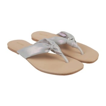 Walkway Women Silver Casual Slippers(SKU: 32-1732-27-36)