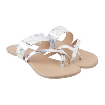 Walkway Women White Casual Slippers(SKU: 32-256-16-38)