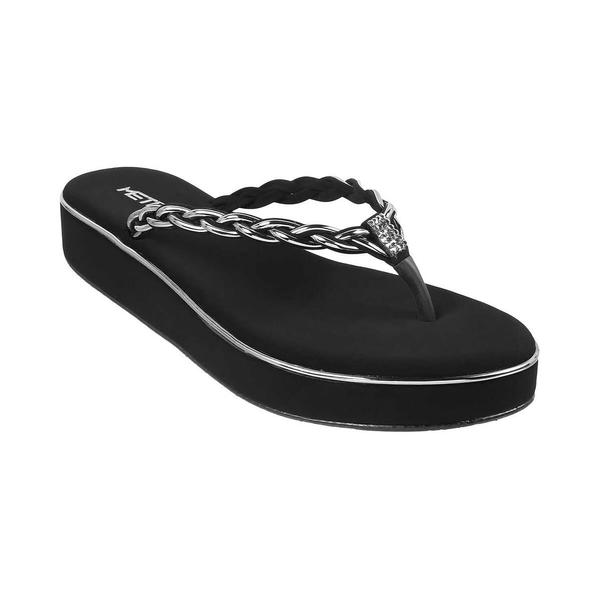 Buy Women Black Casual Slippers Online