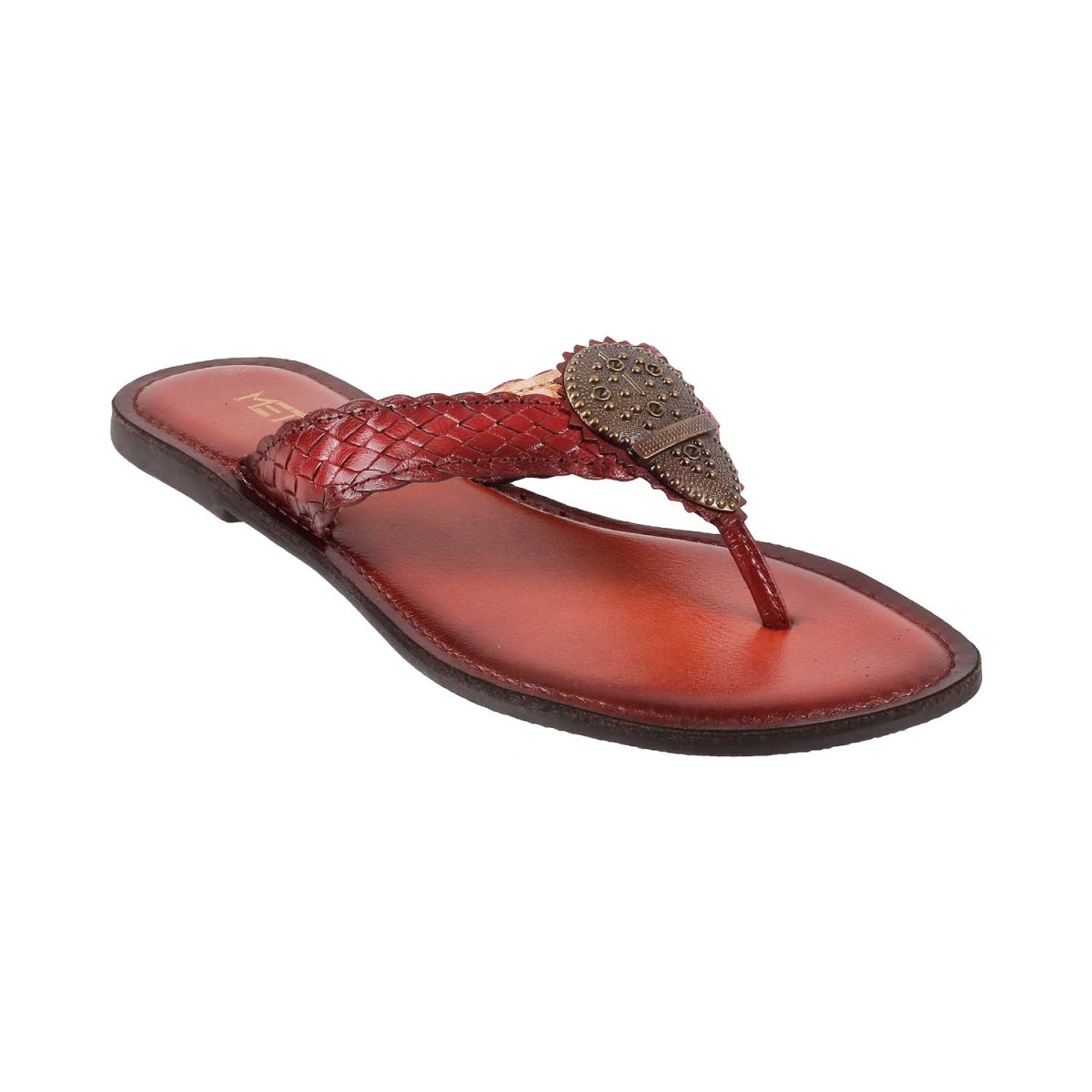 Buy Metro Maroon Casual Slippers Online | SKU:32-270-44-34 - Metro Shoes