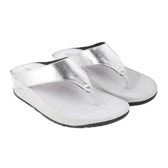 Women Silver Casual Slippers