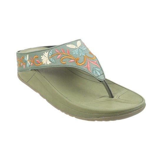 Women Green Casual Sandals