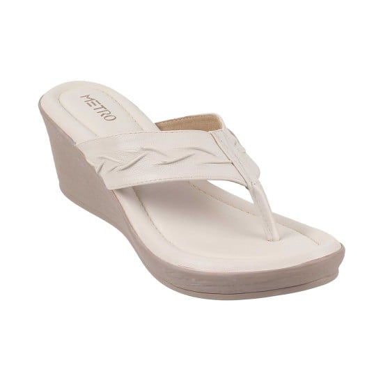 Women Beige Casual Slip Ons