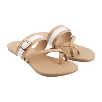 Walkway Women Beige-red Casual Slippers(SKU: 32-52-89-37)