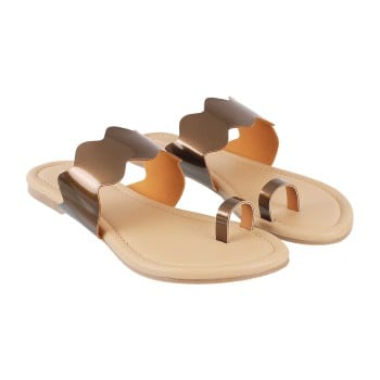 Walkway Women Bronze Casual Slippers(SKU: 32-55-46-37)