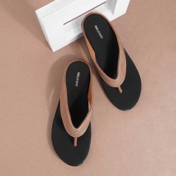 Walkway Women Antic-gold Casual Slippers(SKU: 32-61-28-37)