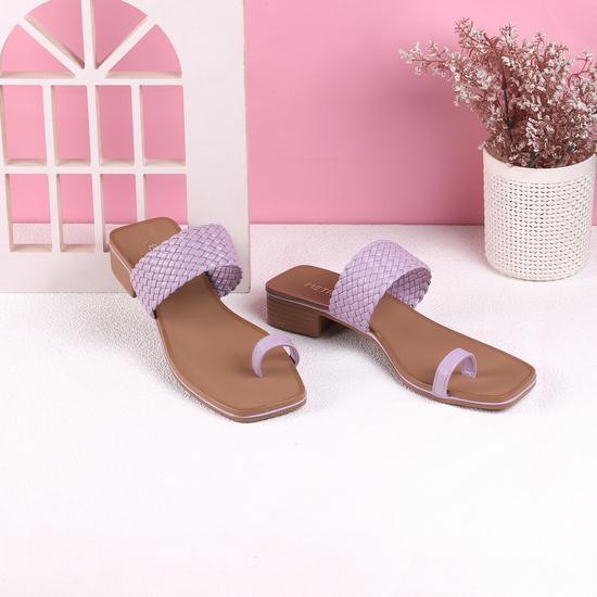 Women Purple Casual Slip Ons