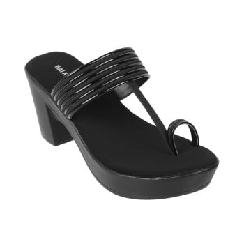 Walkway Women Black Casual Slip Ons(SKU: 32-698-11-37)