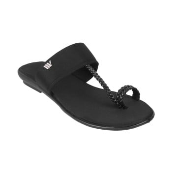 Walkway Women Black Casual Slip Ons(SKU: 32-719-11-37)