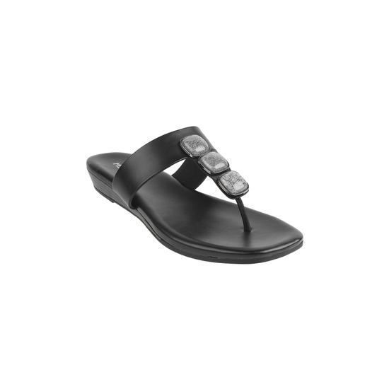 Women Black Casual Slippers