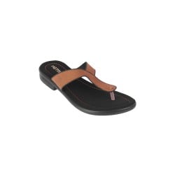 Women Tan Casual Slippers