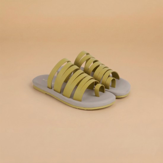 Women Yellow Casual Slippers