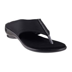 Women Black Casual Slippers