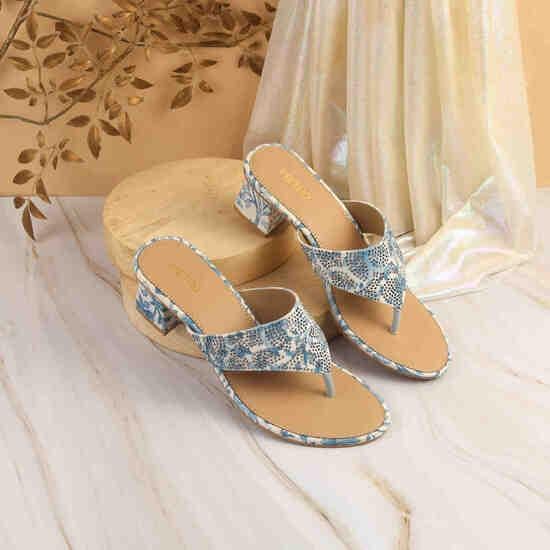 Women Blue Casual Slippers