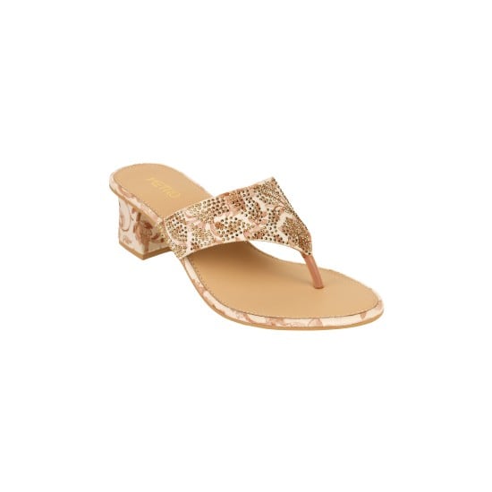 Women Tan Casual Slippers