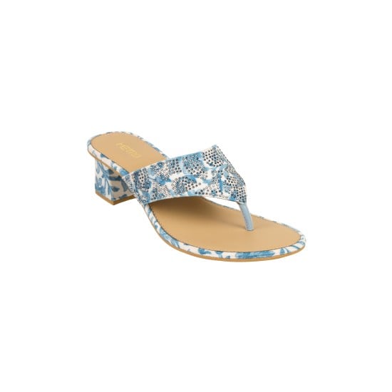 Women Blue Casual Slippers