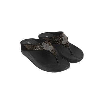 Metro Women Black Casual Slippers(SKU: 32-822-11-36)