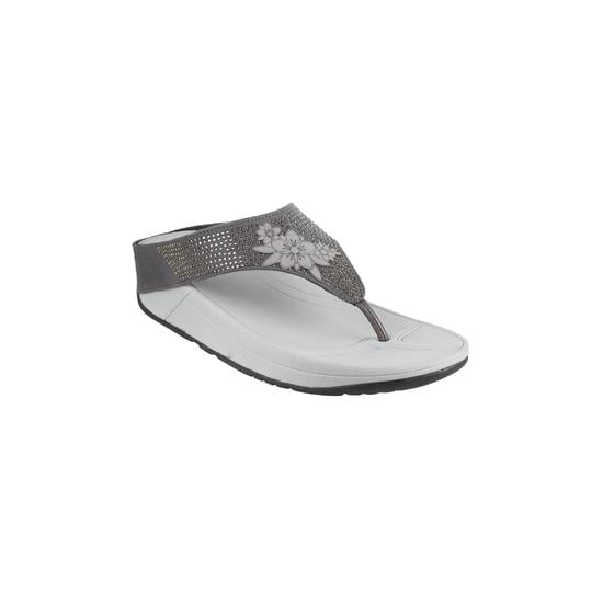 Women Grey Casual Slippers