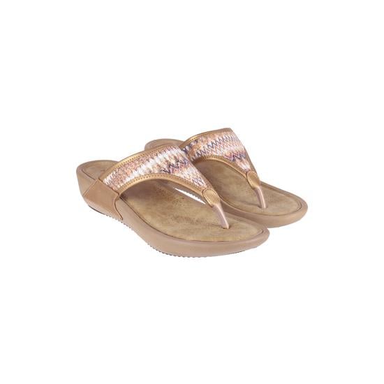 Women Antic-gold Casual Slippers