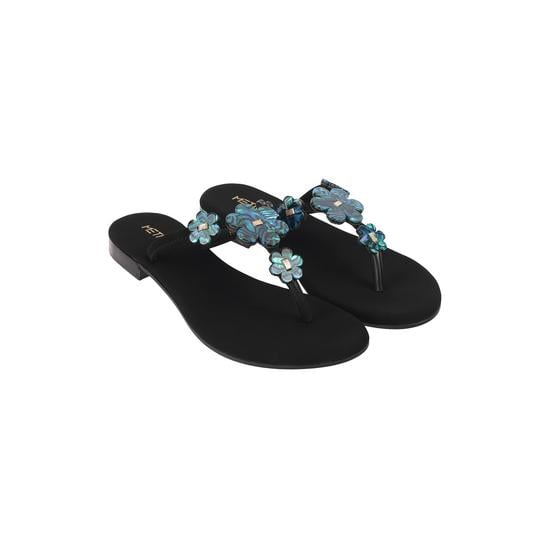 Women Black Casual Slippers