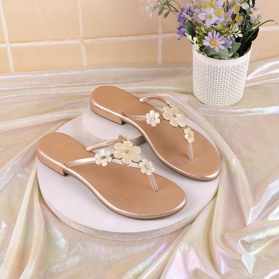 Women Beige Casual Slippers