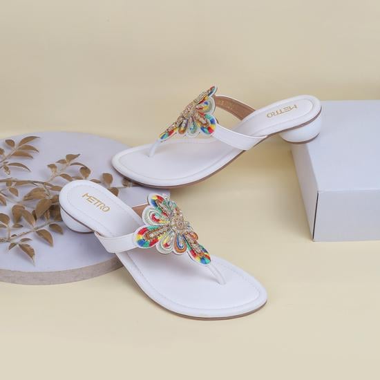 Women White Casual Sandals