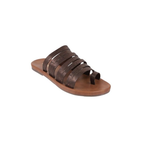 Women Bronze Casual Slip Ons