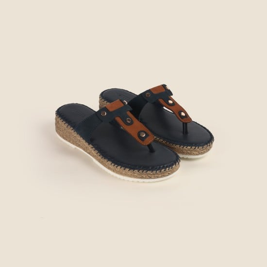 Women Blue Casual Slippers