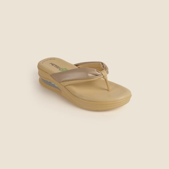 Women Yellow Casual Slippers