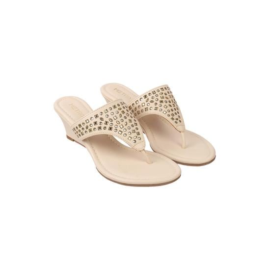 Women Beige Casual Slippers