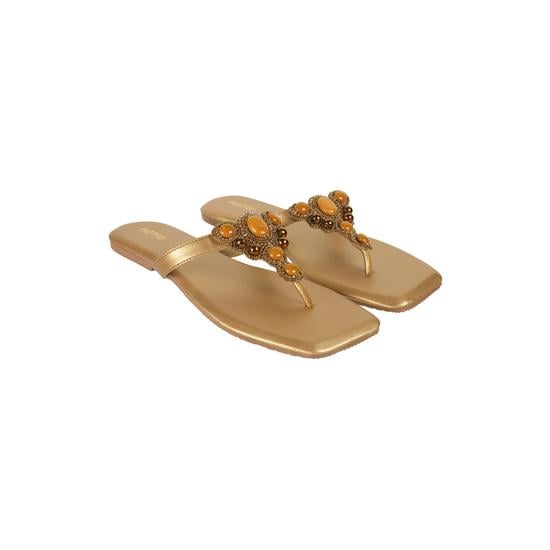 Women Antic-gold Casual Sandals