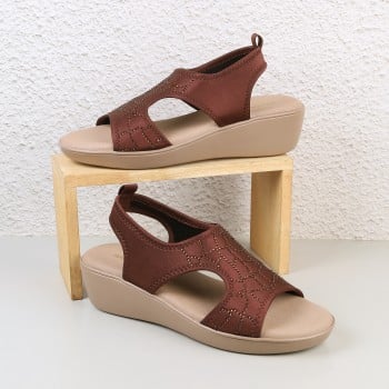 Walkway Women Brown Casual Sandals(SKU: 33-1018-12-36)