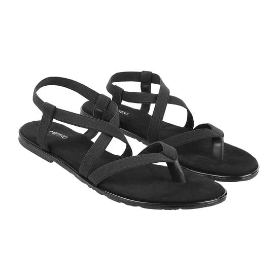 Women Black Casual Sandals