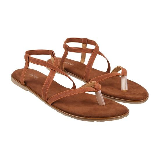 Women Tan Casual Sandals