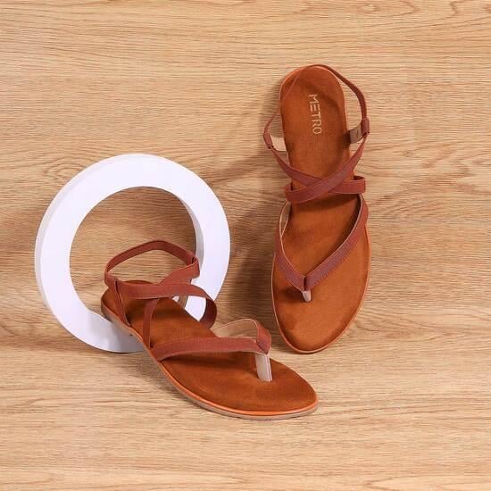 Women Tan Casual Sandals