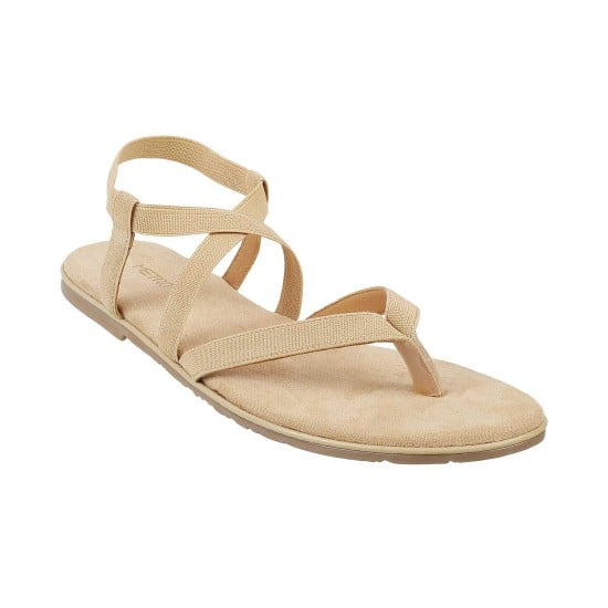 Women Beige Casual Sandals