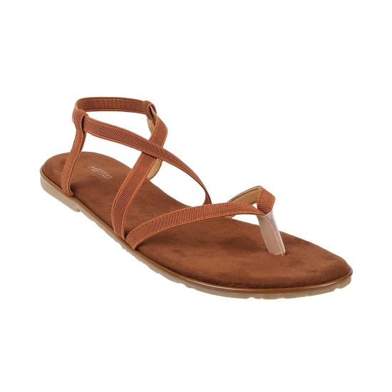 Women Tan Casual Sandals